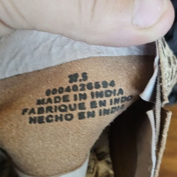 Free People Saturday Slide Snakeskin Print Flats Size US 7/EU 37.5 Beach Pool - Picture 5 of 9